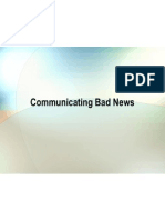 Communicating Bad News