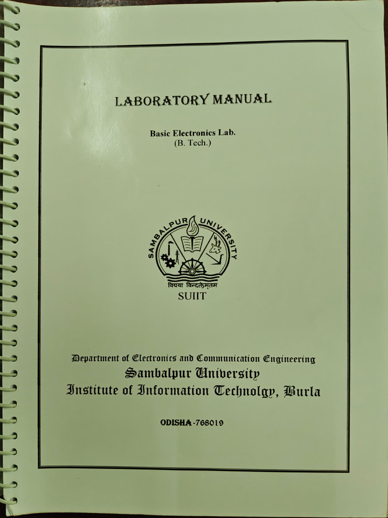 BE Lab Experiments | PDF