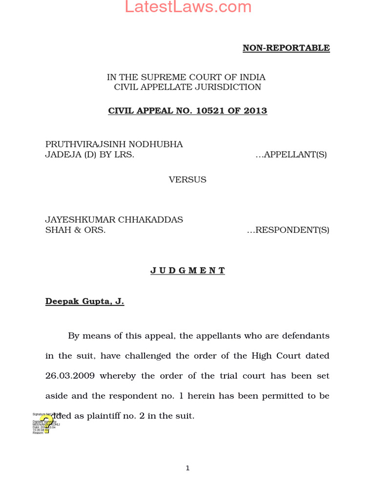 Supreme Court Ruling on Land Sale Dispute | PDF | Lawsuit | Justice
