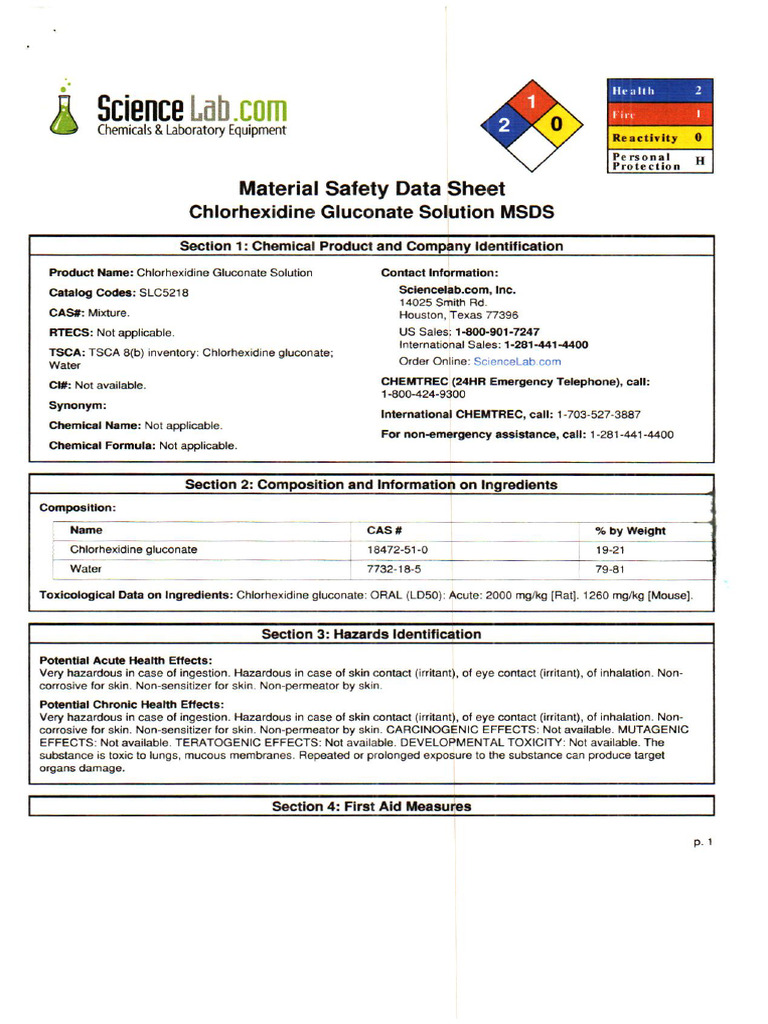 CHLORHEXIDINE | PDF