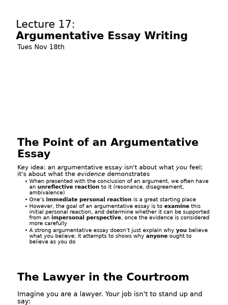 Mastering Argumentative Essay Writing | PDF | Reason | Argument