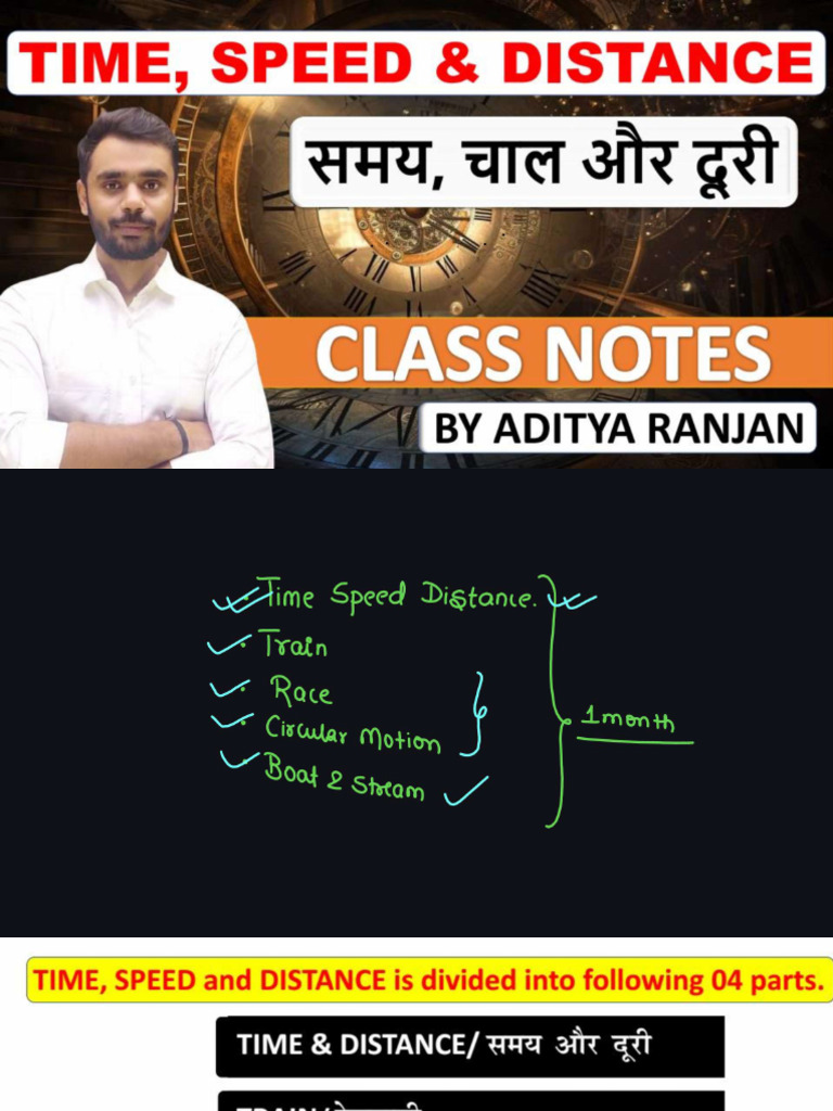 Speed, Time & Distance | PDF