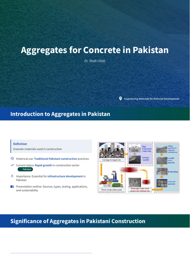 Aggregates for Concrete in Pakistan | PDF | Construction Aggregate ...