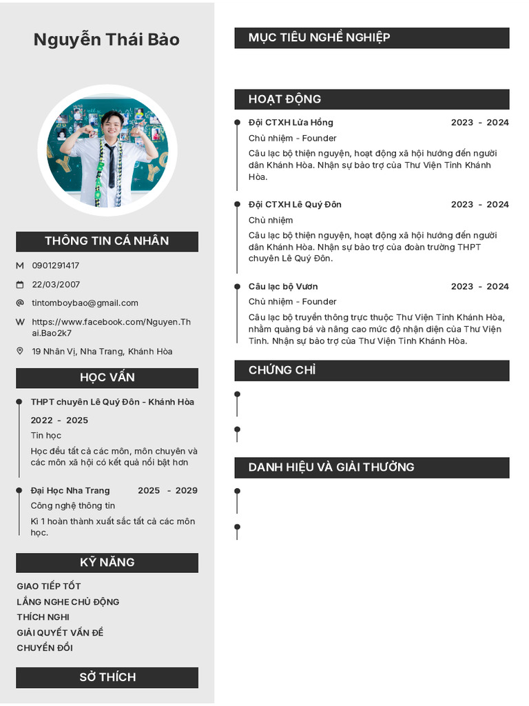 Nguyen Thai Bao TopCV - VN 171125.205109 | PDF
