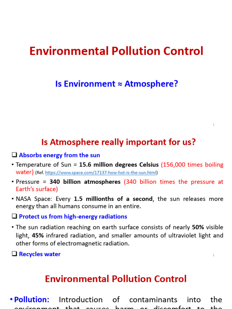 Environmental Pollution Types and Control | PDF | Water Pollution ...