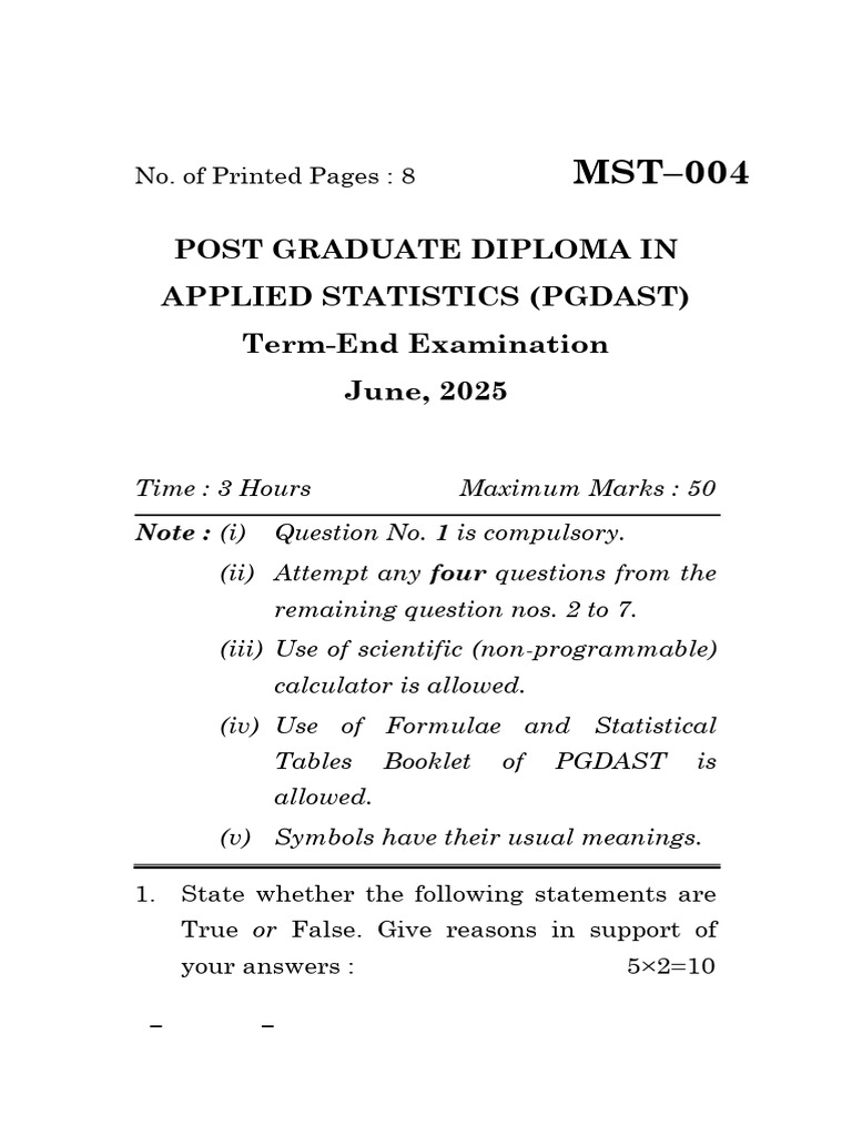 Statistical Inference Exam Guide | PDF | Standard Deviation | Estimator