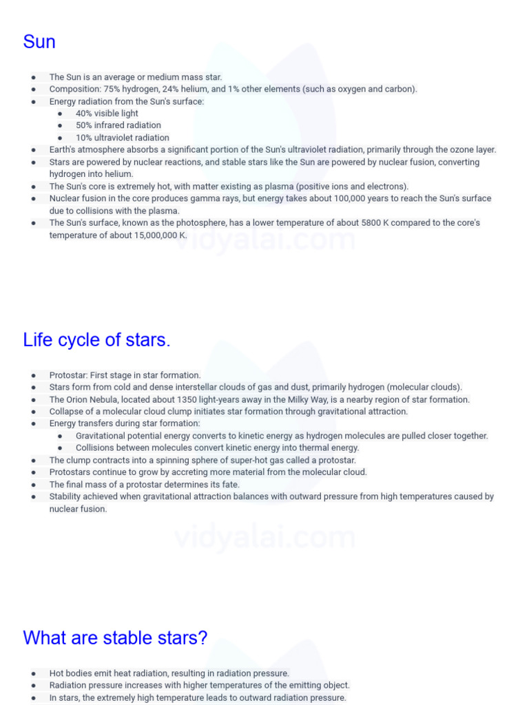 Stars and The Universe | PDF | Stars | Star Formation