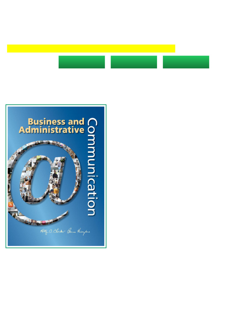 Business and Administrative Communication Locker available all format | PDF