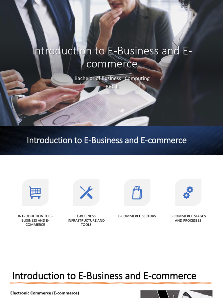 Introduction To E-Business and E-Commerce | PDF | E Commerce ...