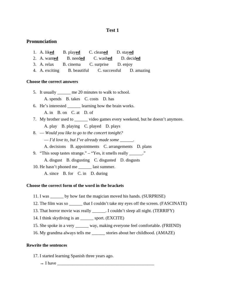 Test 1 MA | PDF