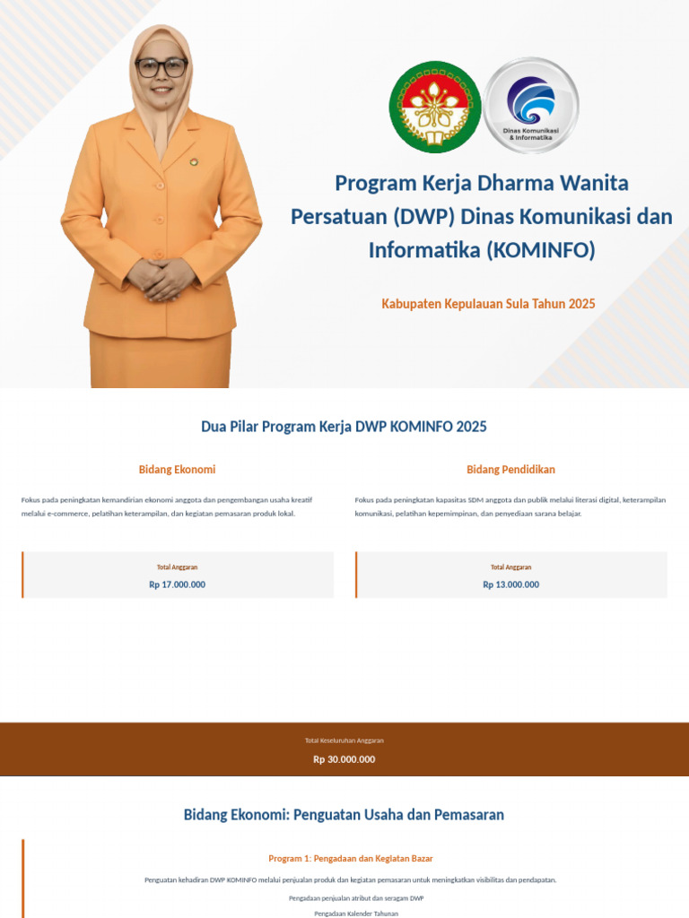 Program Kerja DWP KOMINFO 2025 | PDF