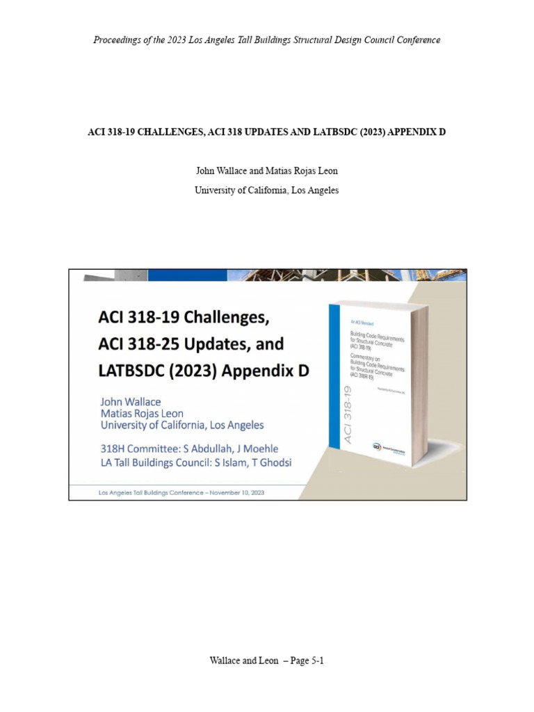 ACI 318-19 Updates and Challenges | PDF
