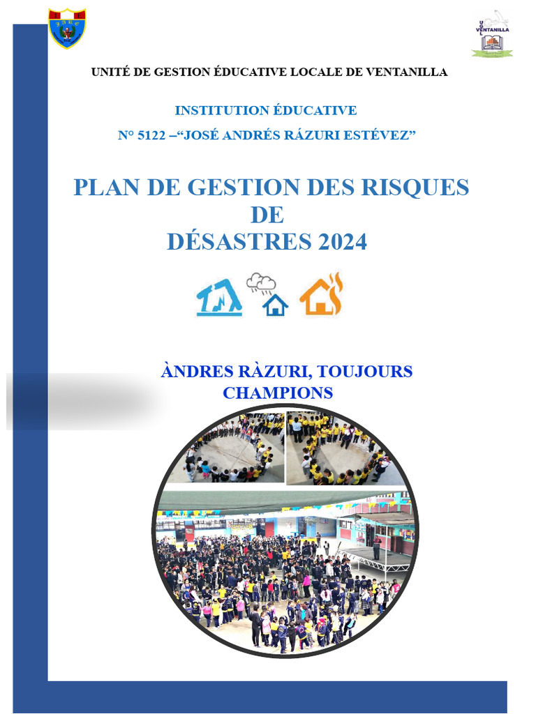Plan de Gestion des Risques 2024 à Ventanilla | PDF | Gestion des ...