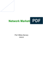 Network Marketing: Prof. Miklos Sarvary