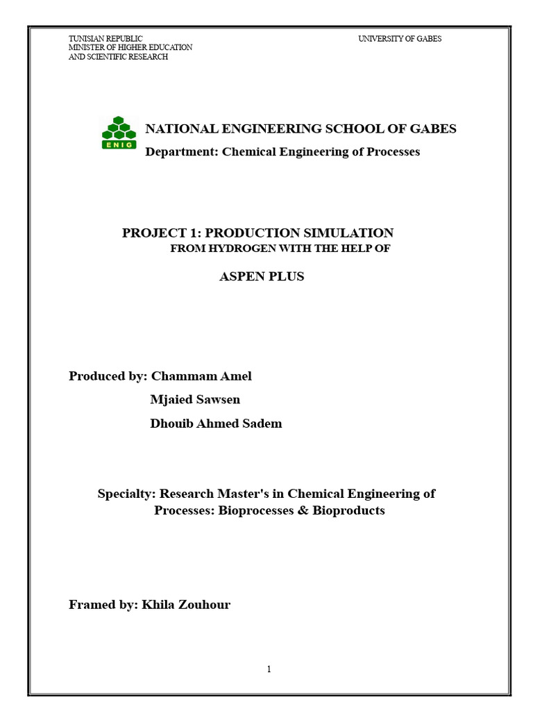 Hydrogen Production Simulation Using Aspen Plus | PDF | Ethanol ...