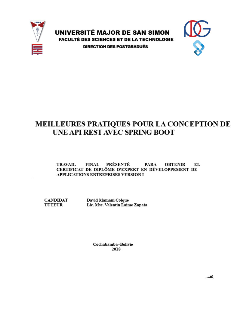 Meilleures pratiques API REST avec Spring Boot | PDF | Service web ...