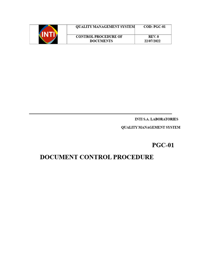 Document Control Procedure Overview | PDF | Business