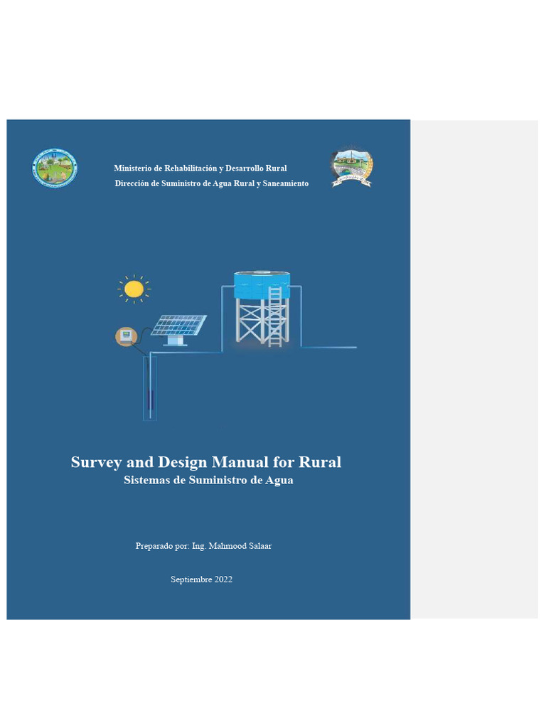 Manual de Encuesta y Diseño Del Sistema de Suministro de Agua Español ...