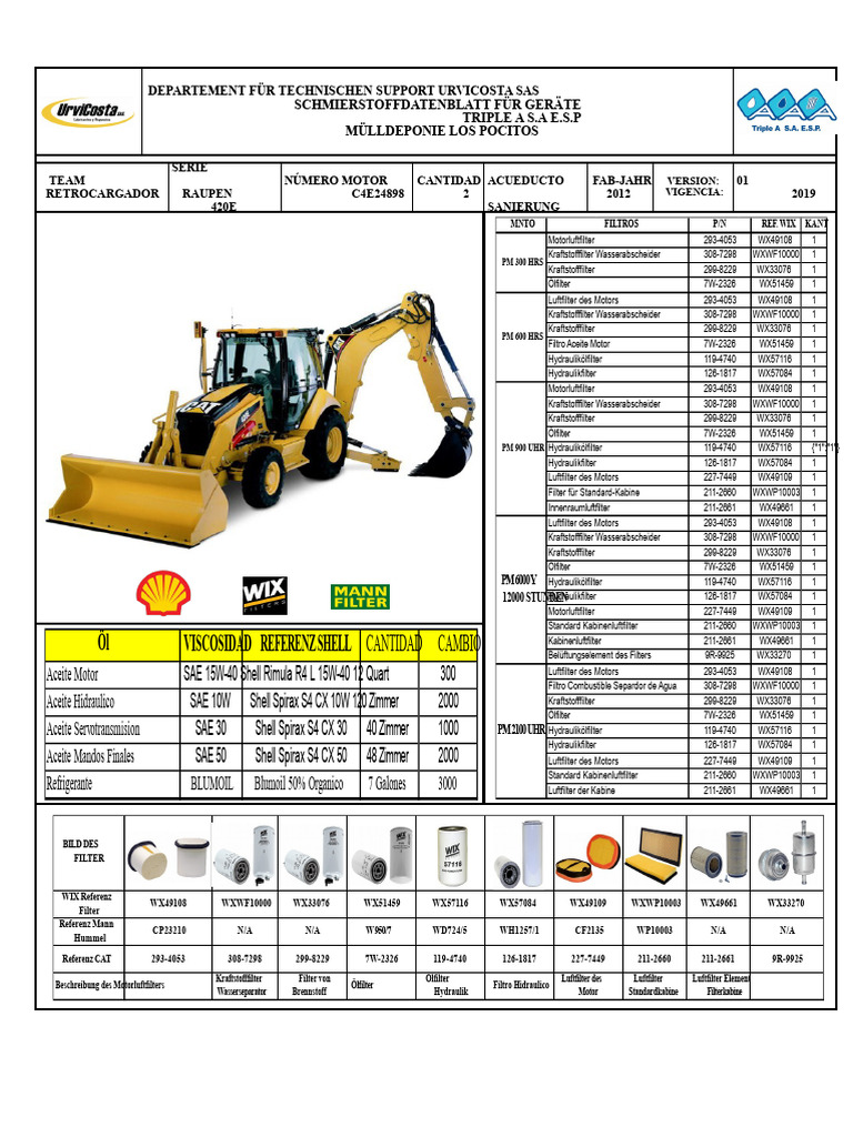 Caterpillar Backhoe Loader 420e | PDF