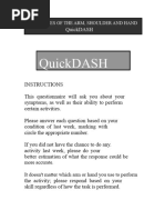 QuickDASH Assessment Questionnaire | PDF | Medical Specialties ...