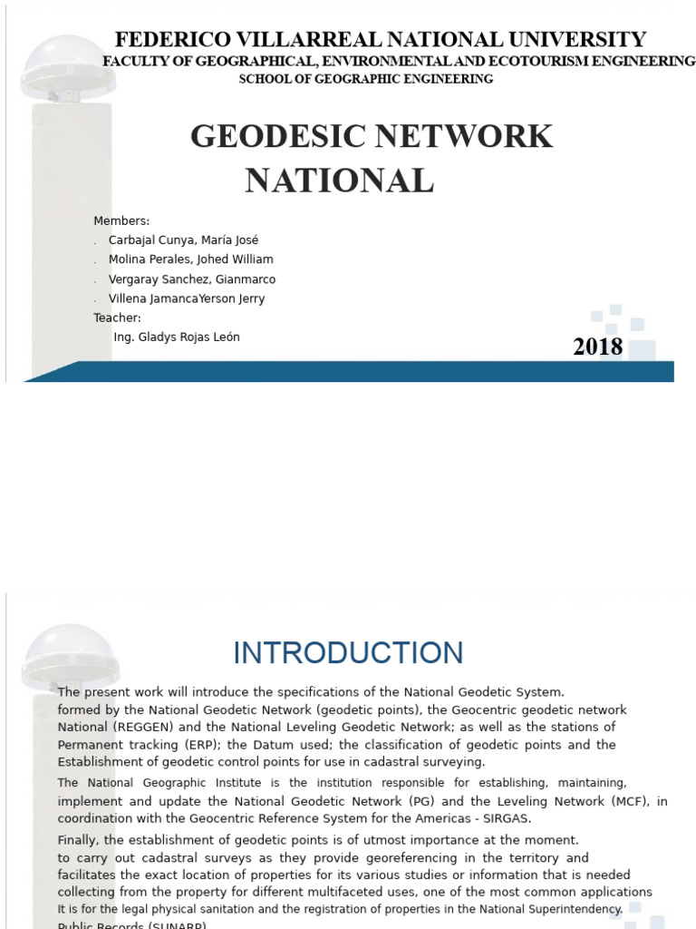National Geodetic Network Overview | PDF | Geodesy | Surveying