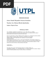 Netball Player Fitness Testing Guidelines | PDF | Foot | Physical Fitness