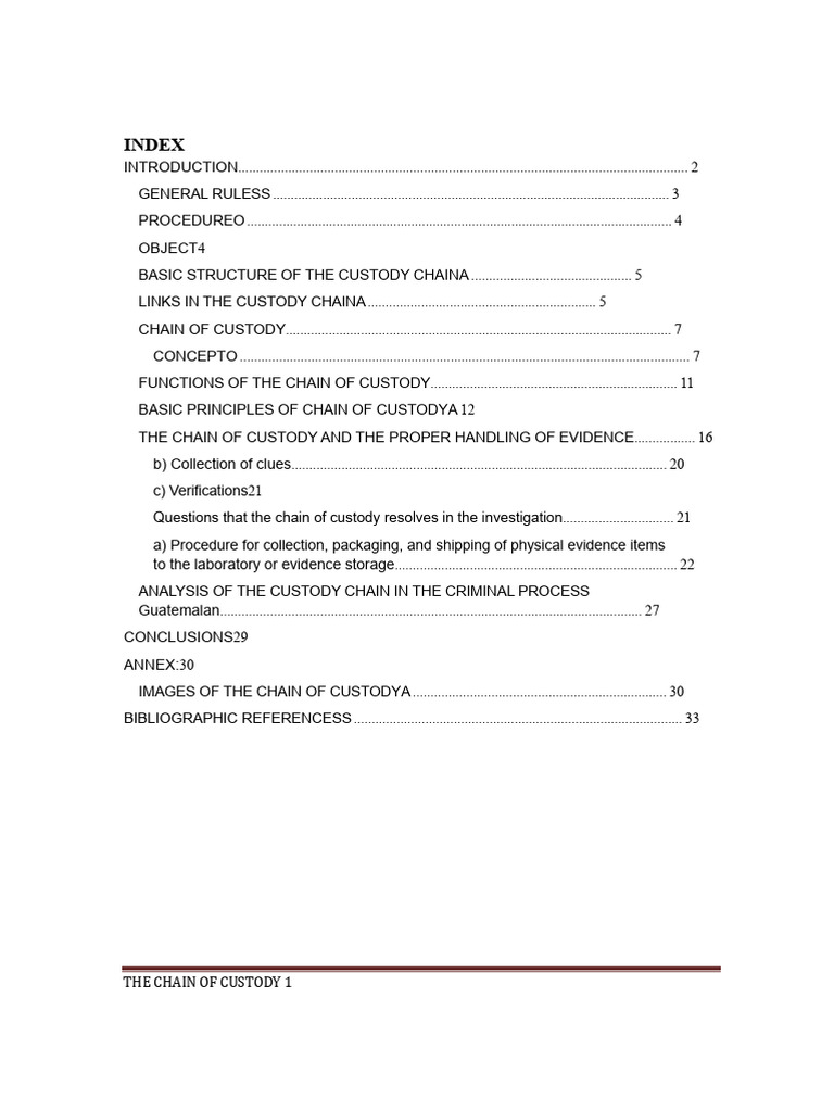 Understanding the Chain of Custody | PDF | Crime Scene | Forensic Science