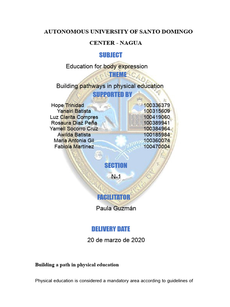 Building A Path in Physical Education | PDF | Learning | Strength Training