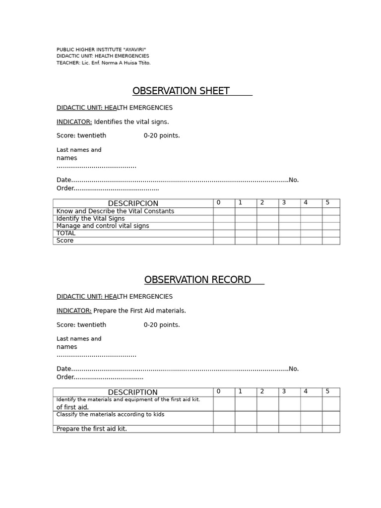 Health Emergencies Didactic Unit Guide | PDF | First Aid | Medical ...