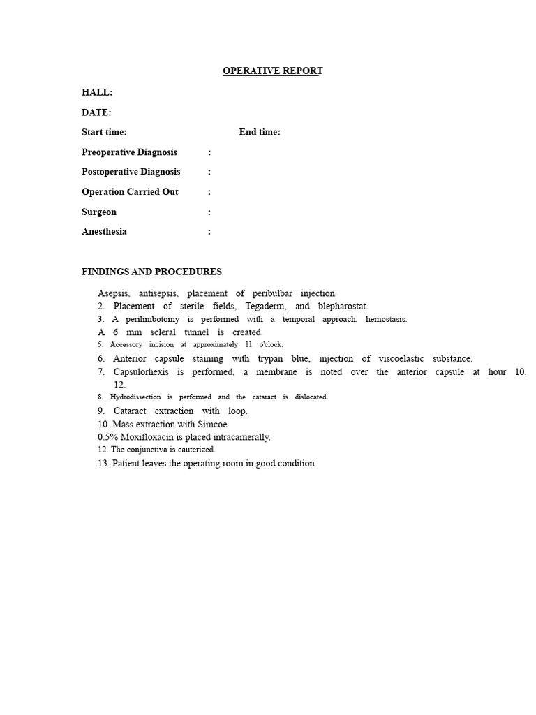 Operational Report Gregorio | PDF