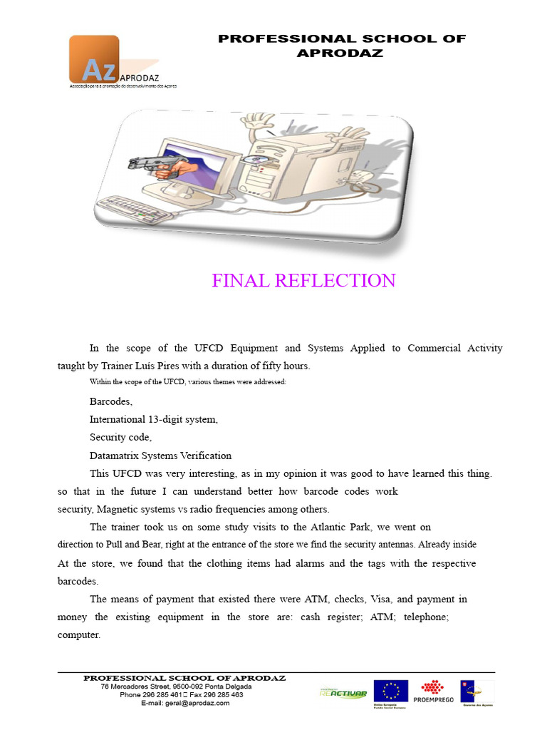 Final Reflection on Barcode Systems Training | PDF