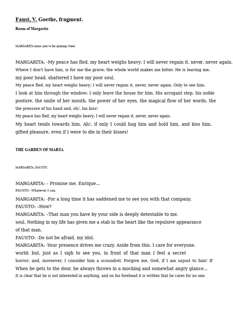 Fragment of Faust | PDF | Faust