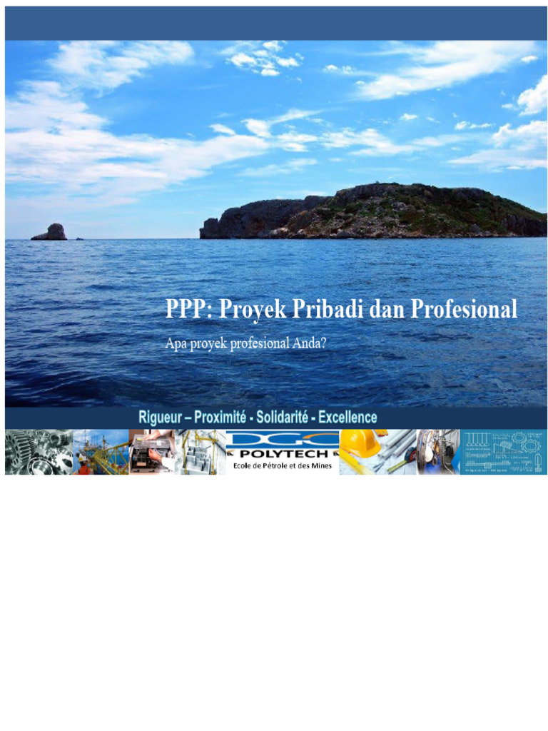 Rencana Proyek Pribadi dan Profesional | PDF