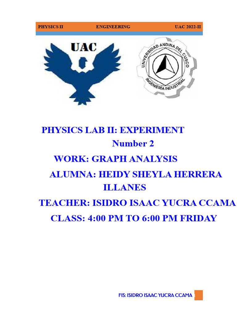 Graph Analysis in Physics Lab II | PDF | Pendulum | Oscillation
