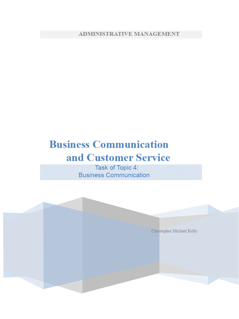 Business Communication Management Guide | PDF | Receipt | Business