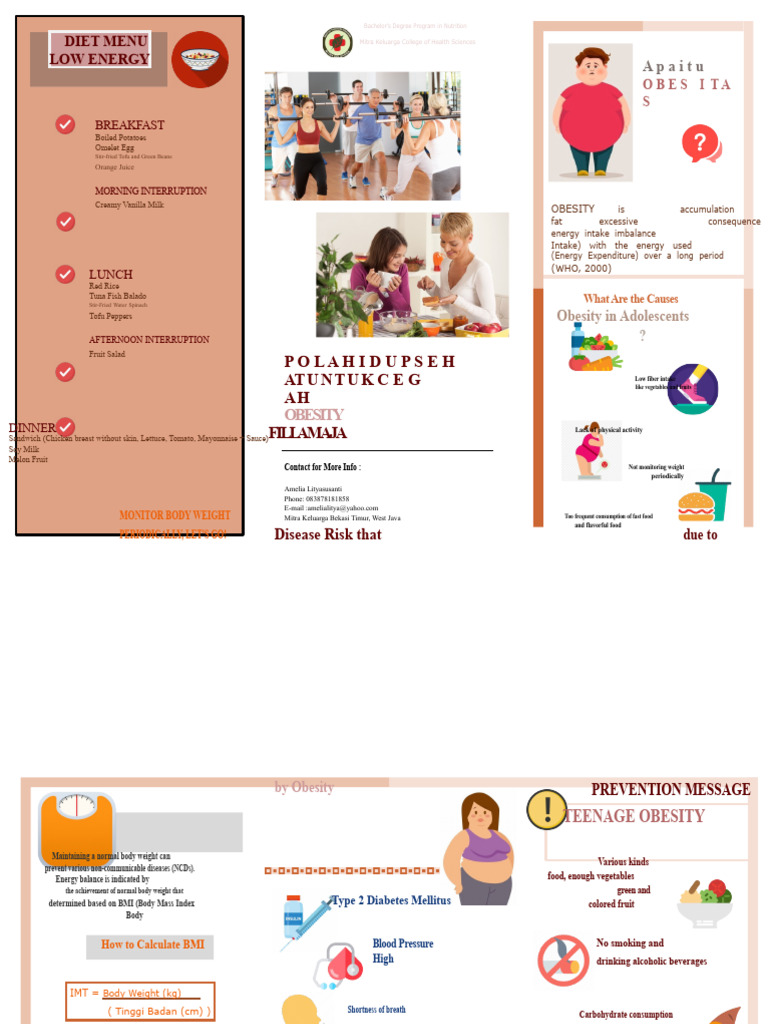Nutrition Program: Obesity Prevention Guide | PDF | Body Mass Index ...