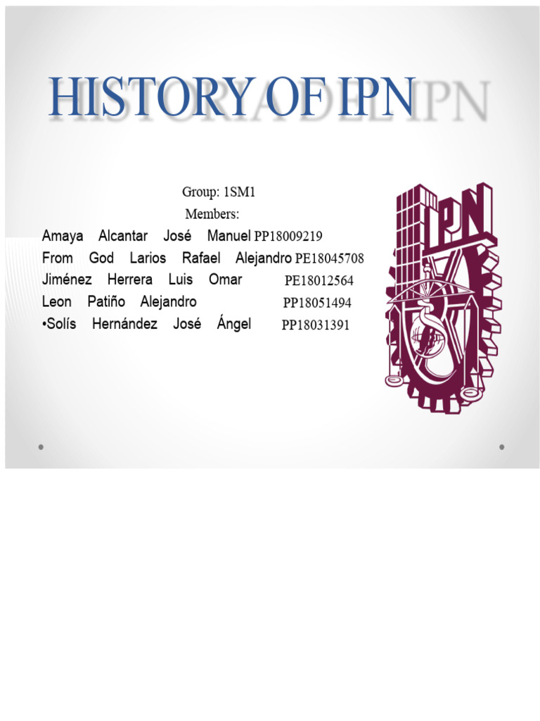HISTORY OF IPN.pptx | PDF