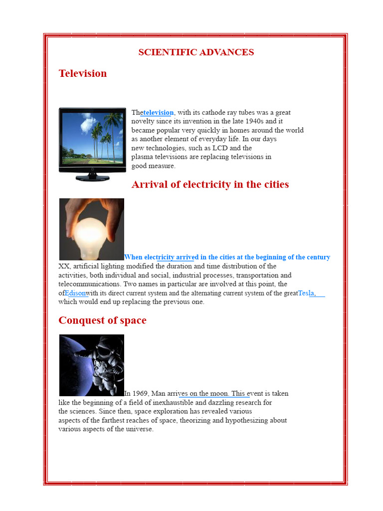 Major Scientific Advances of the 20th Century | PDF | World Wide Web ...