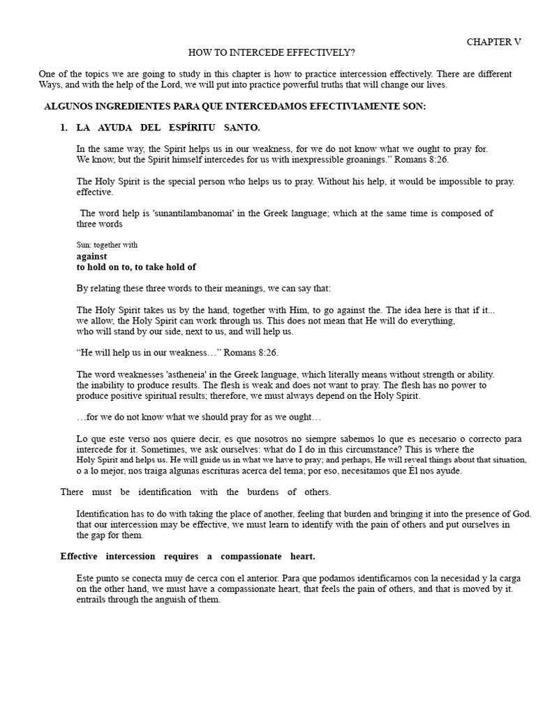 Effective Intercession Techniques | PDF | Intercession | Prayer