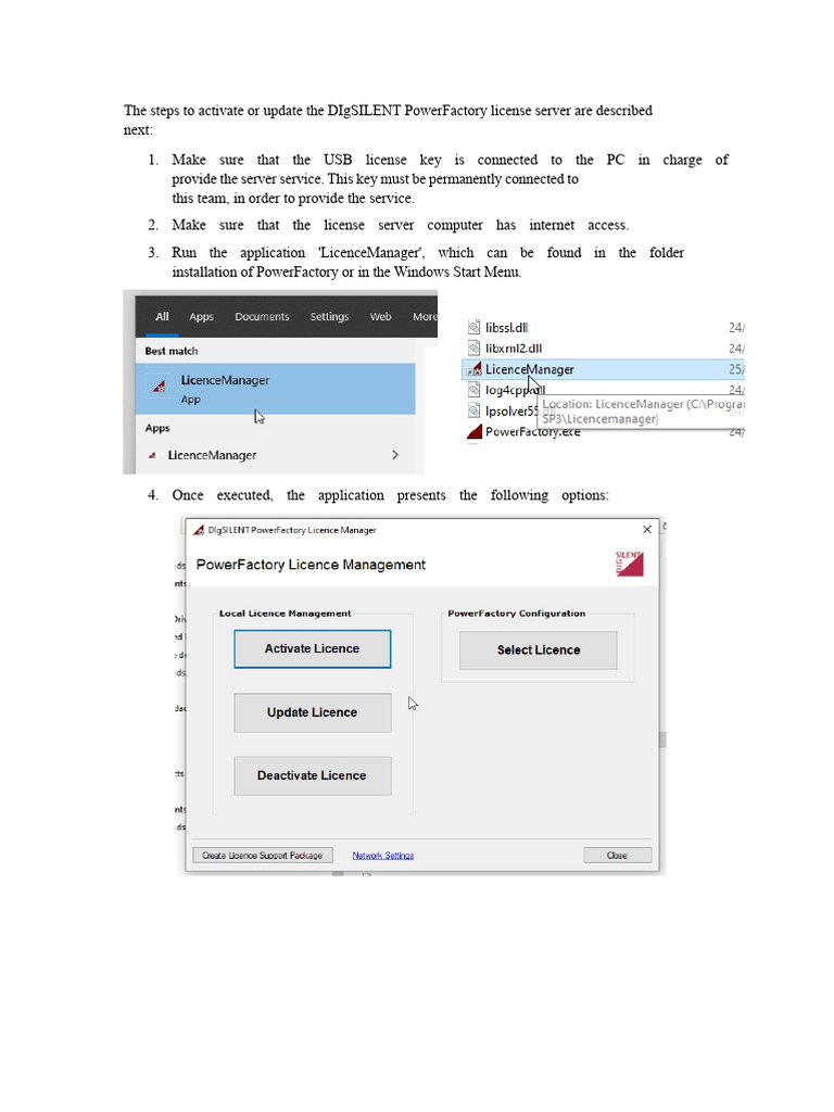 Activate or Update DIgSILENT License | PDF