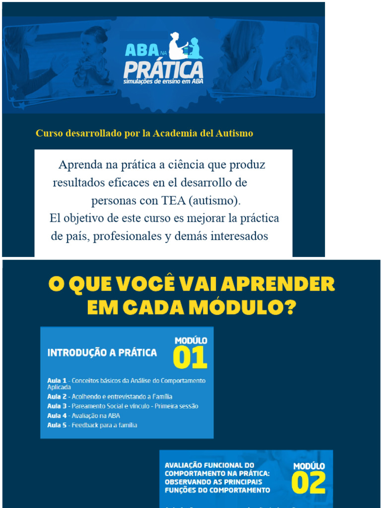 Curso Práctico sobre TEA y ABA | PDF