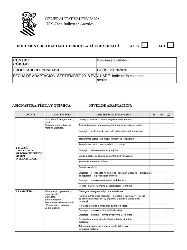 ACIS Definitive FYQ 3ESO FyQ | PDF