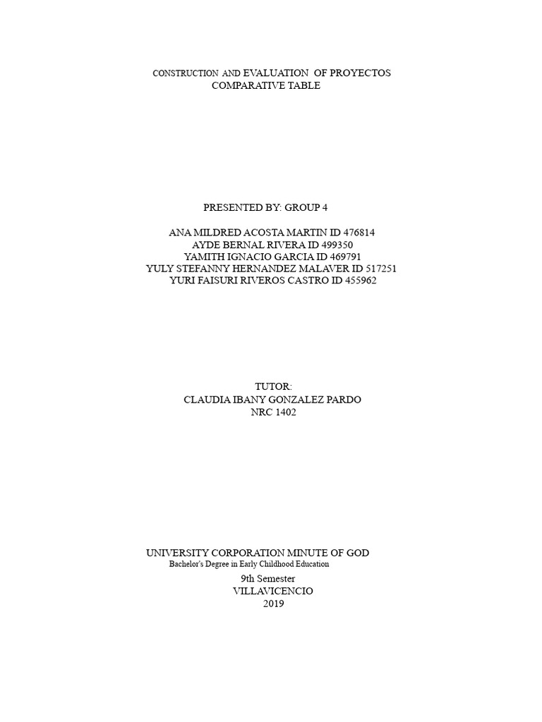 Comparative Analysis of Project Types | PDF | Goal | Project Management