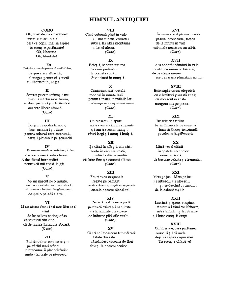 Imnul Antioquiei | PDF