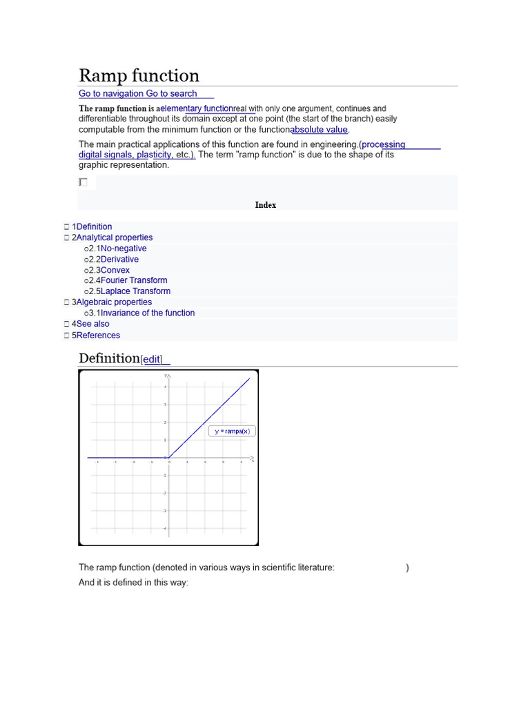 Ramp Function | PDF
