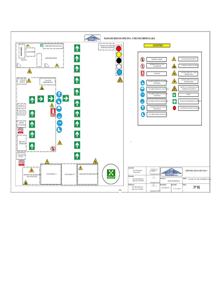 Mapa de Riscos da Oficina CME Escorpio | PDF
