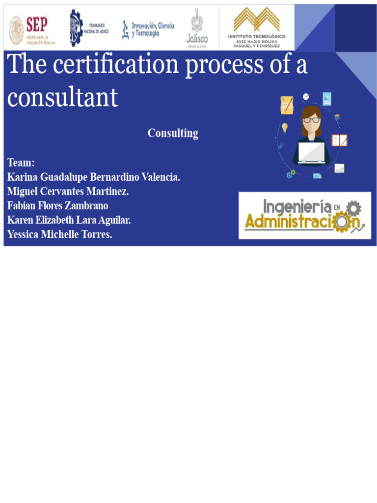 Consultant Certification Process Guide | PDF | Evaluation | Certification
