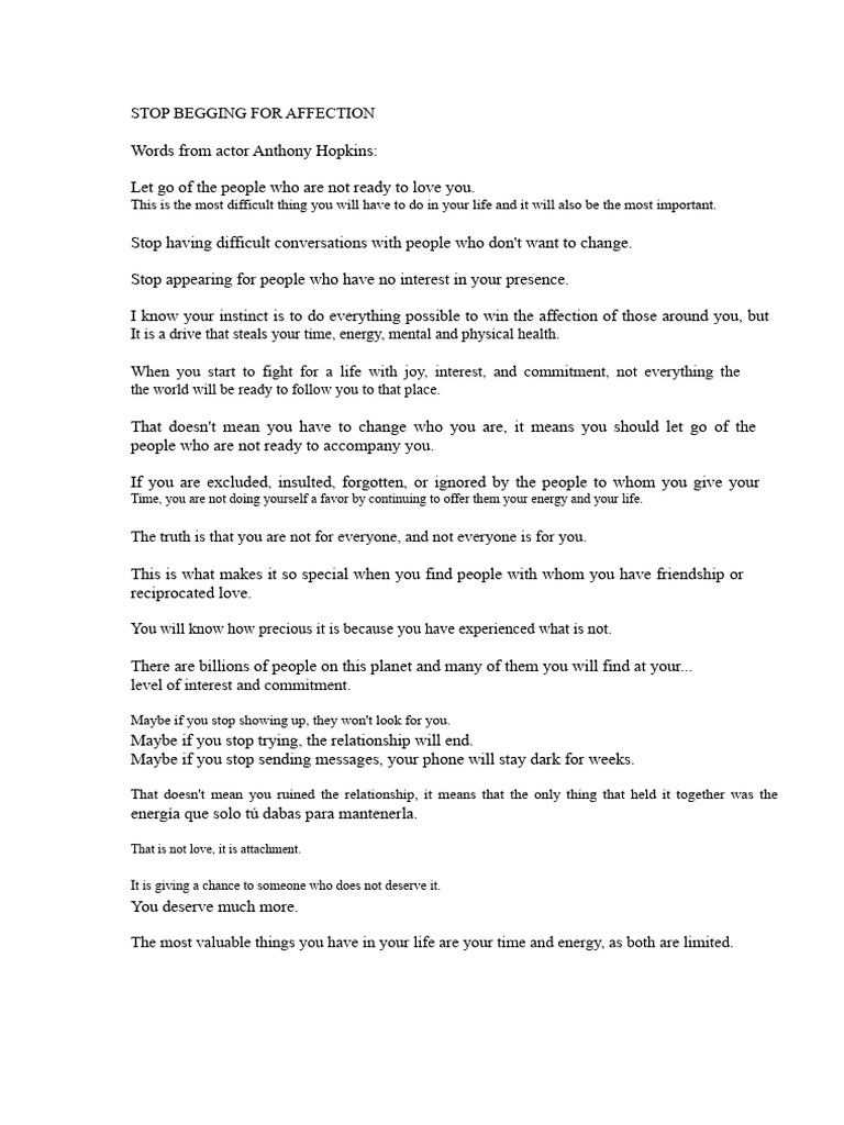 Let Go of Toxic Relationships | PDF | Love