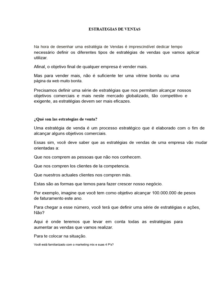 Estratégias Eficazes de Vendas Online e Offline | PDF | Marketing ...