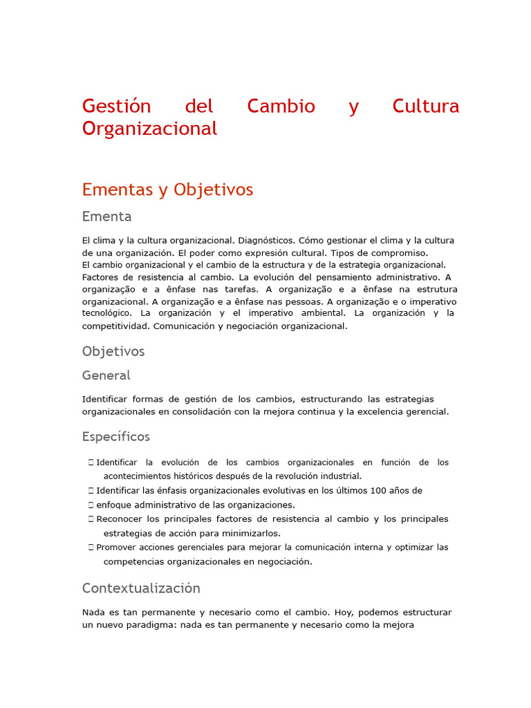 Gestión del Cambio y Cultura Organizacional | PDF | Lean Manufacturing ...